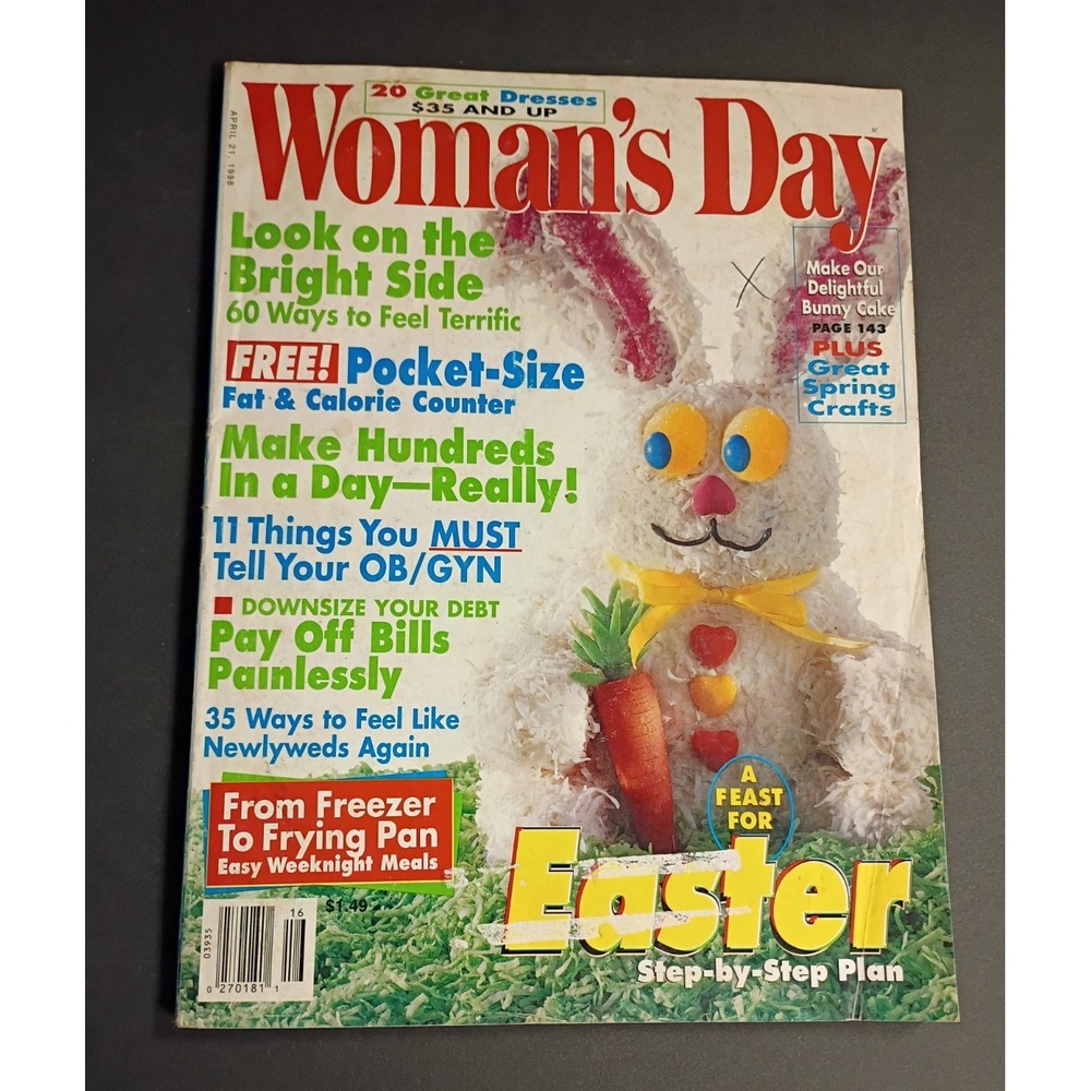Woman's Day April 1998 Issue 16 Illustrated Easter Paula Spencer